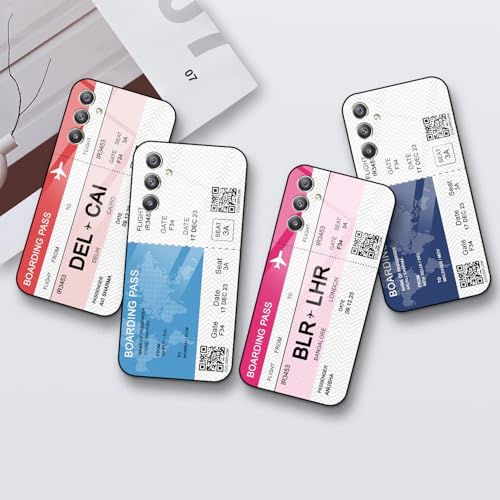 Image of COLORflow Back Cover Compatible with Samsung Galaxy A34 5G | Boarding Pass Colors Customized | Shockproof TPU Bumper with Camera Protection Back Cover Compatible with Samsung Galaxy A34 5G, Multi