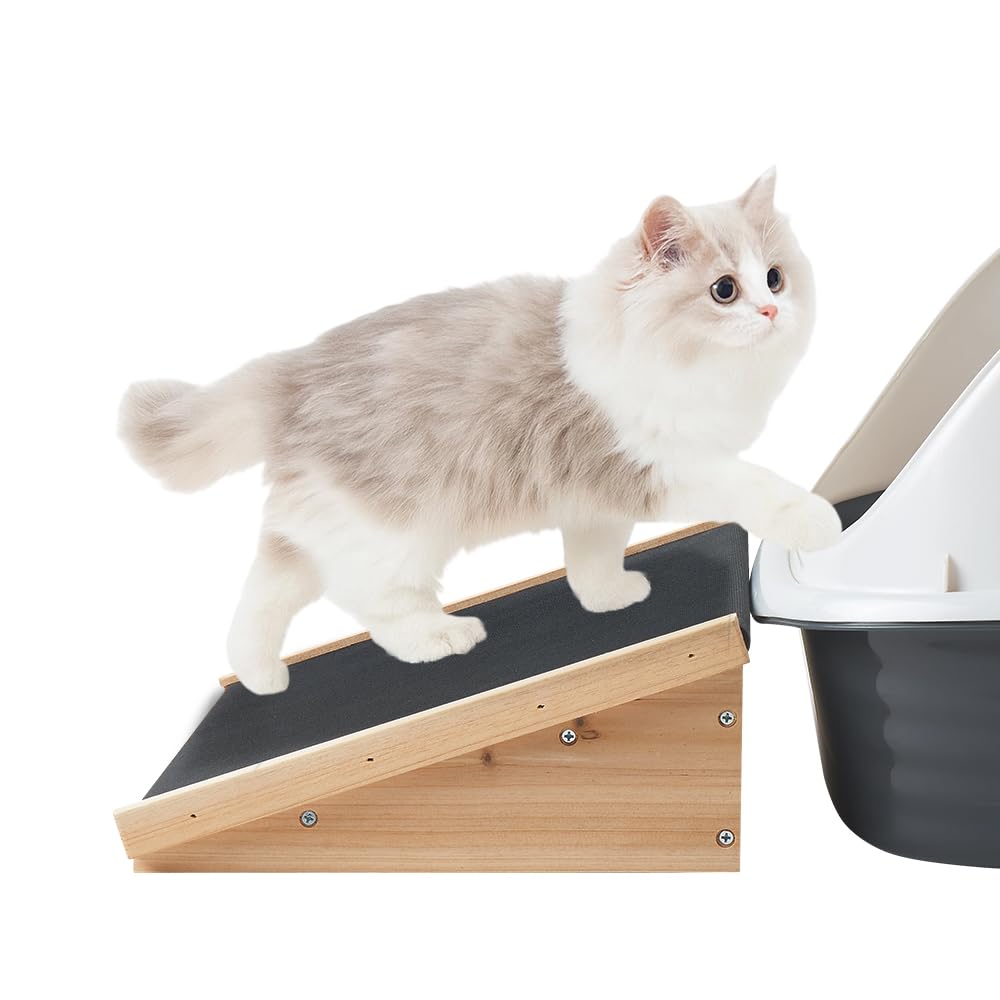 Amazon.co.jp: unipaws 犬猫用ステップ/スロープ 木製 段差解消