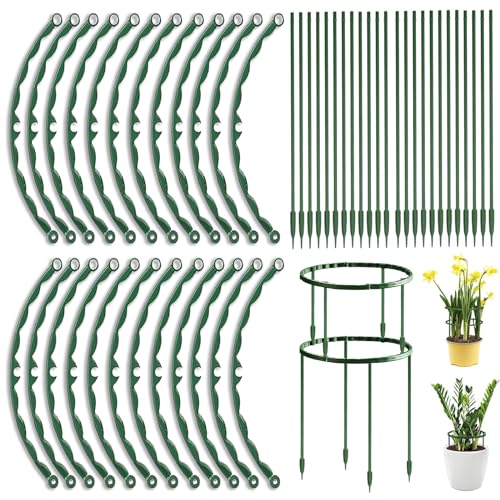 Gartenrohrschellen 30 Stück - PVC Clips 11mm Für Hochbeet Und Gewächshaus