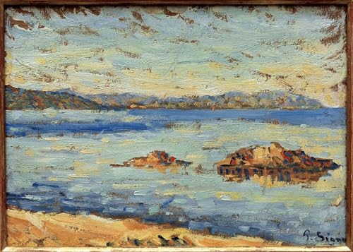Affiche Paul Signac Saint-Tropez, peinture sur toile haut de gamme