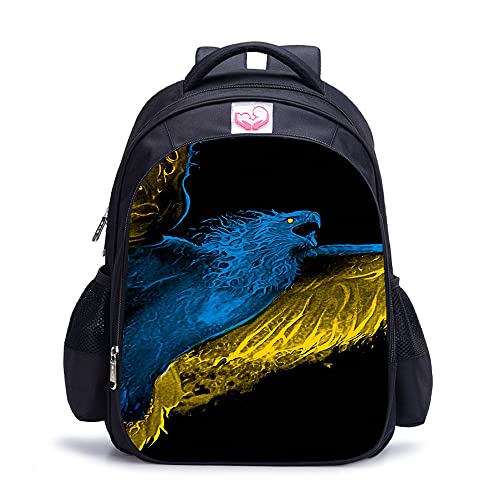 Sac à dos imprimé 3D Eagle grand cartable de mode adulte 41x28x12 cm