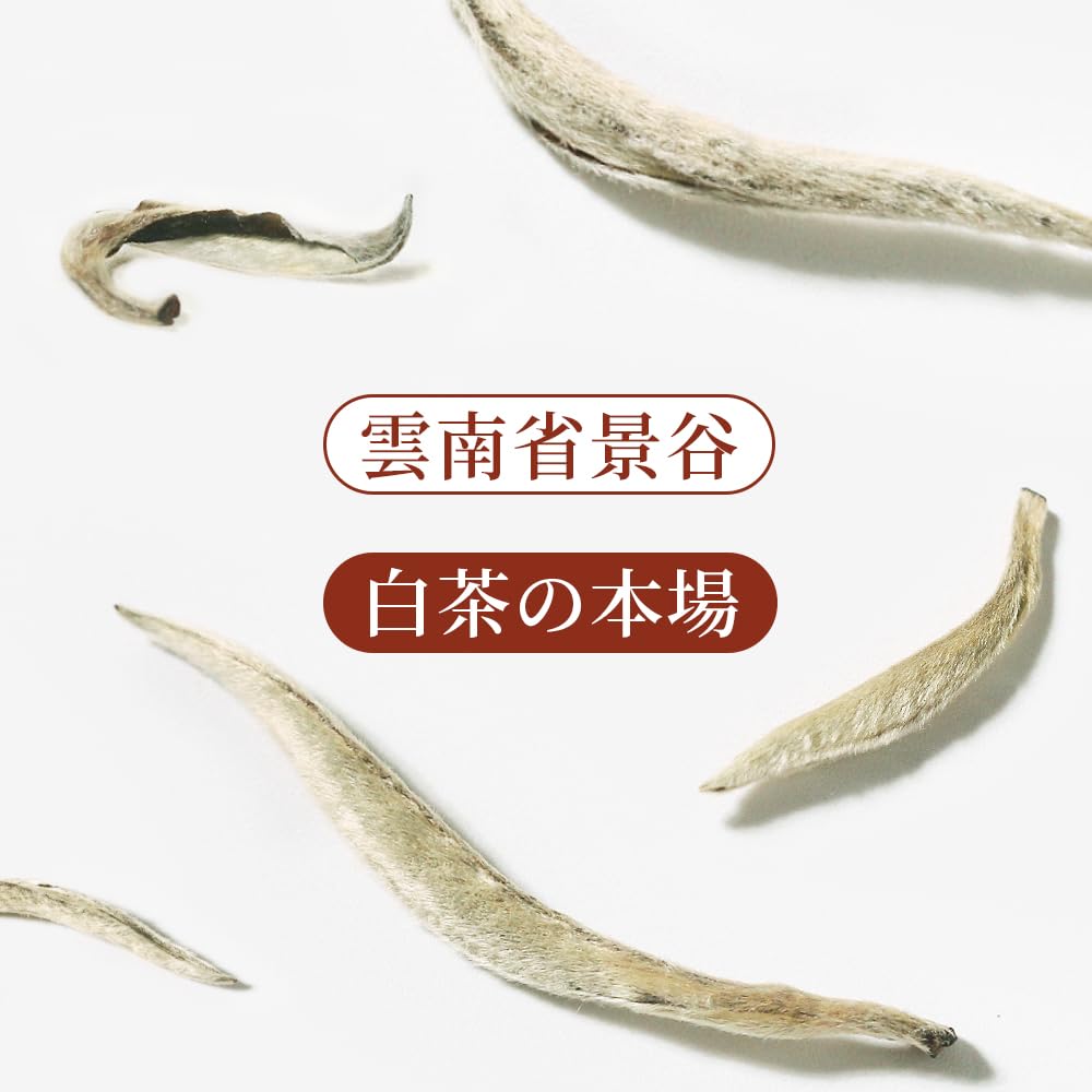 Amazon.co.jp: 2025年 早春 白茶 白毫銀針 ホワイトティー 無添加 低