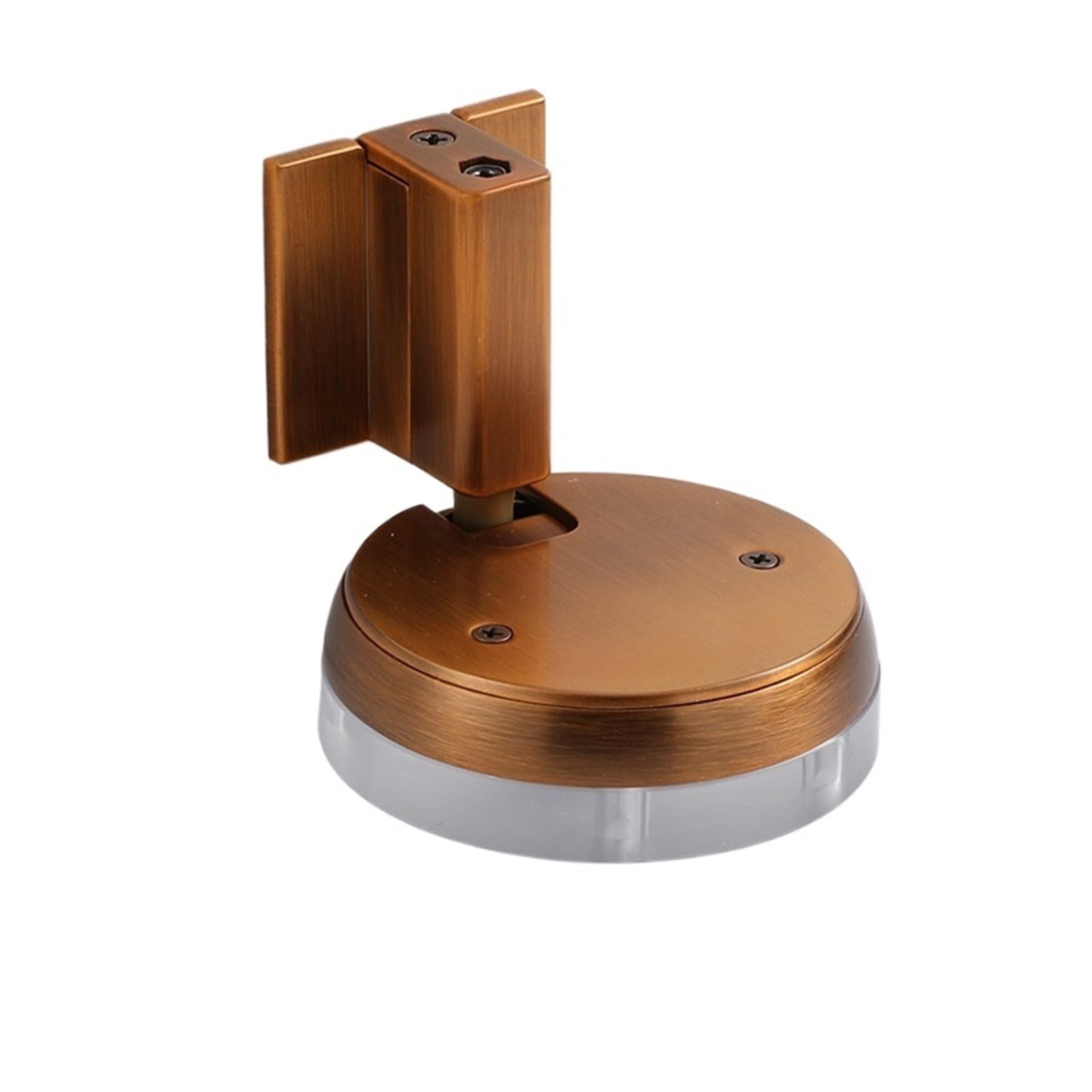 Door Stop Non-Punch Door Stop Water-Proof Zinc Alloy Stopper Holders Nail-Free Mechanical Doorstop Furniture(B - Yellow Bronze)