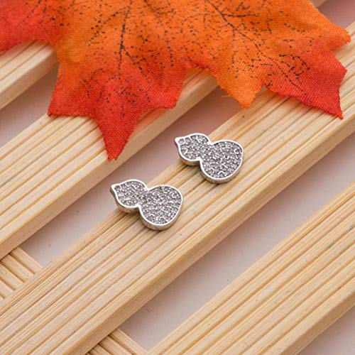 Boucle d'oreille S925 micro-incrusté de cristaux style rétro coréen - 3