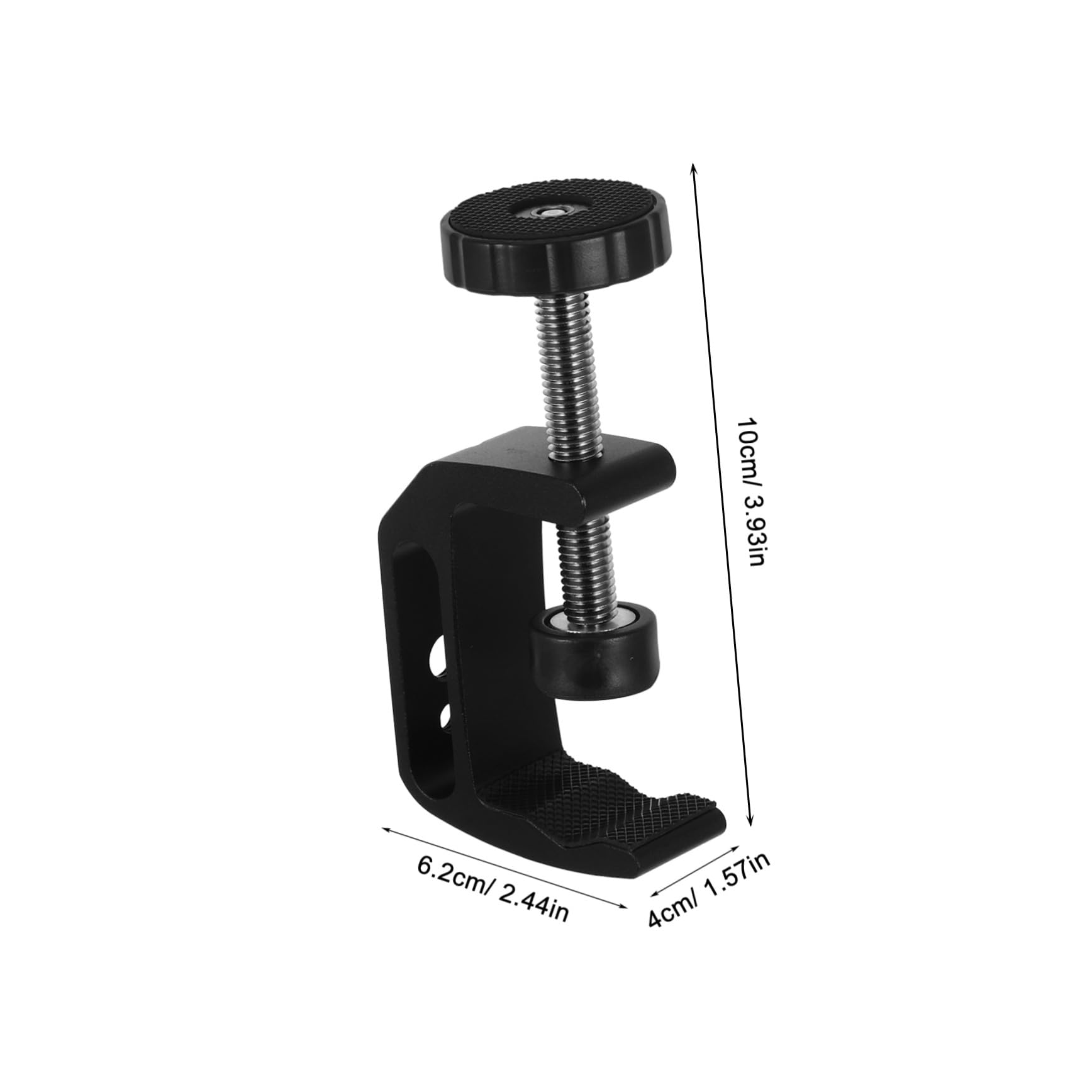 2 piezas Abrazaderas C de Aluminio para Escritorio de Soporte Firme para Montaje Mesa Pinzas Ajustables Resistentes para Carpintería y Fotografía Herramienta para Mejoras el Hogar