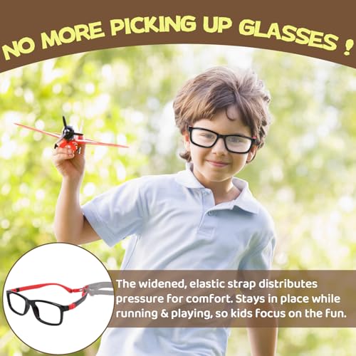 Image of BiBiBear Bluelight Kids Glasses Unbreakable Glasses | TR90 Frame for New Year Gifts, 360 Flexible, Lightweight & Safe Eyeglasses for Kids Age 2-15