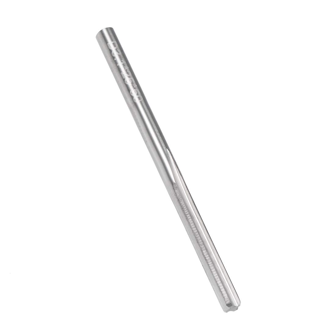 sourcing map - Alesatore per mandrino, 3,1 mm, in carburo di tungsteno, Alesatore H7 a 4 scanalature dritte, utensile per fresatura a gambo rotondo, per acciaio inossidabile, lega di rame, metallo