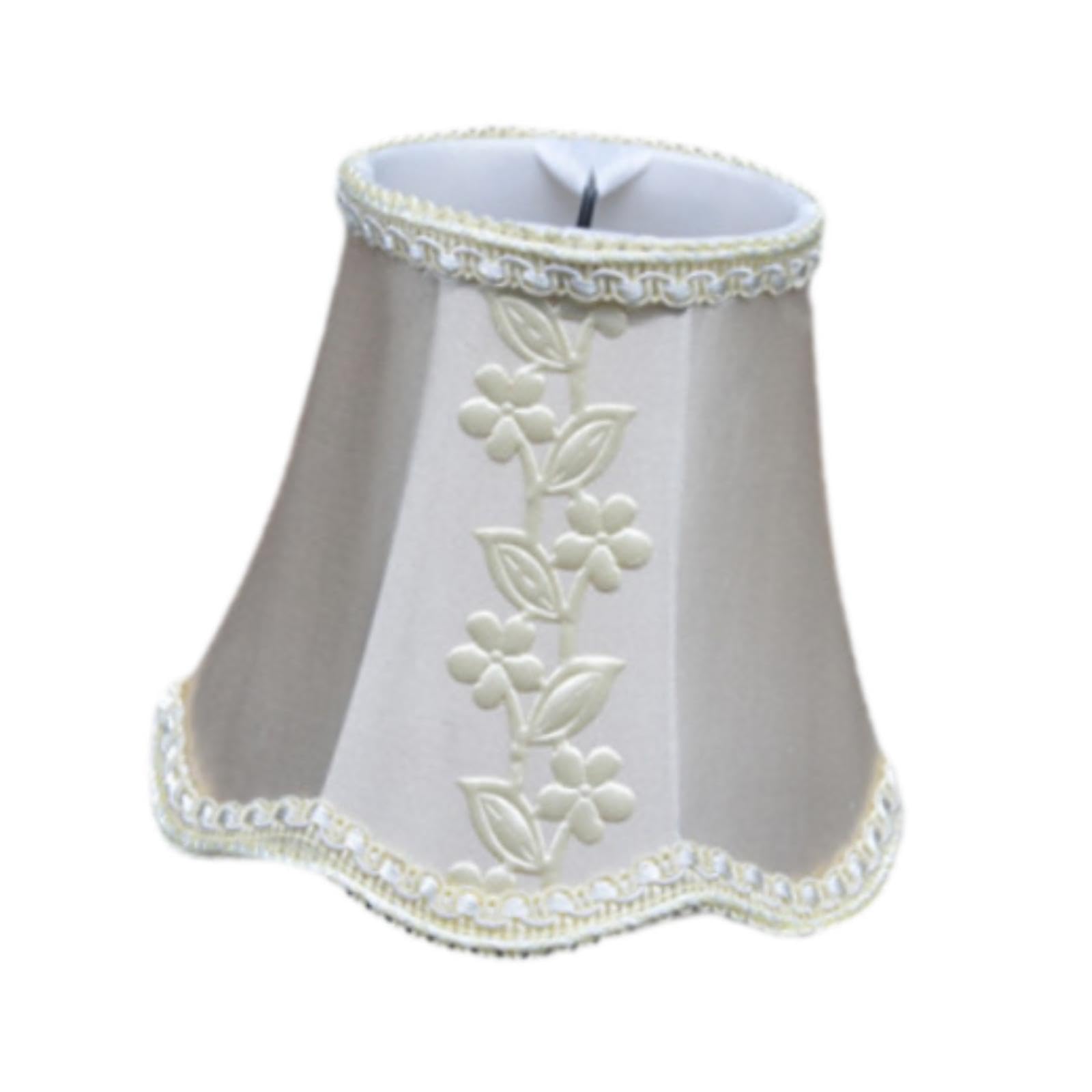 ATORSE Cloth Fabric Chandelier Lamp Shade for Candle Bulbs Lighting Droplight Cover-image-29