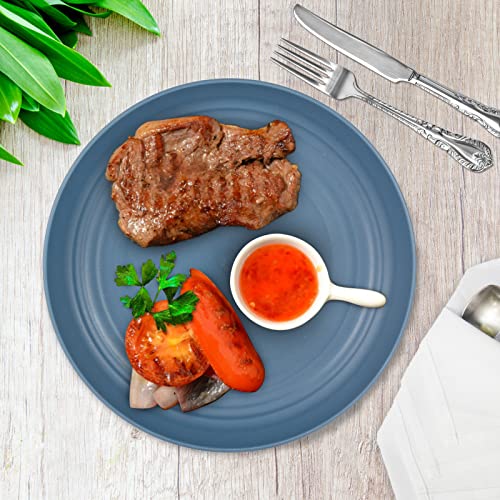 Yeenaasy Dinner Plates Set Of 8 Unbreakable Wheat Straw Plate Sets Alternative For Plastic Plates Reusable Microwave And Dishwasher Safe Dinnerware 9 Inch Lightweight Kids Plates For Salad Pasta #TOP4