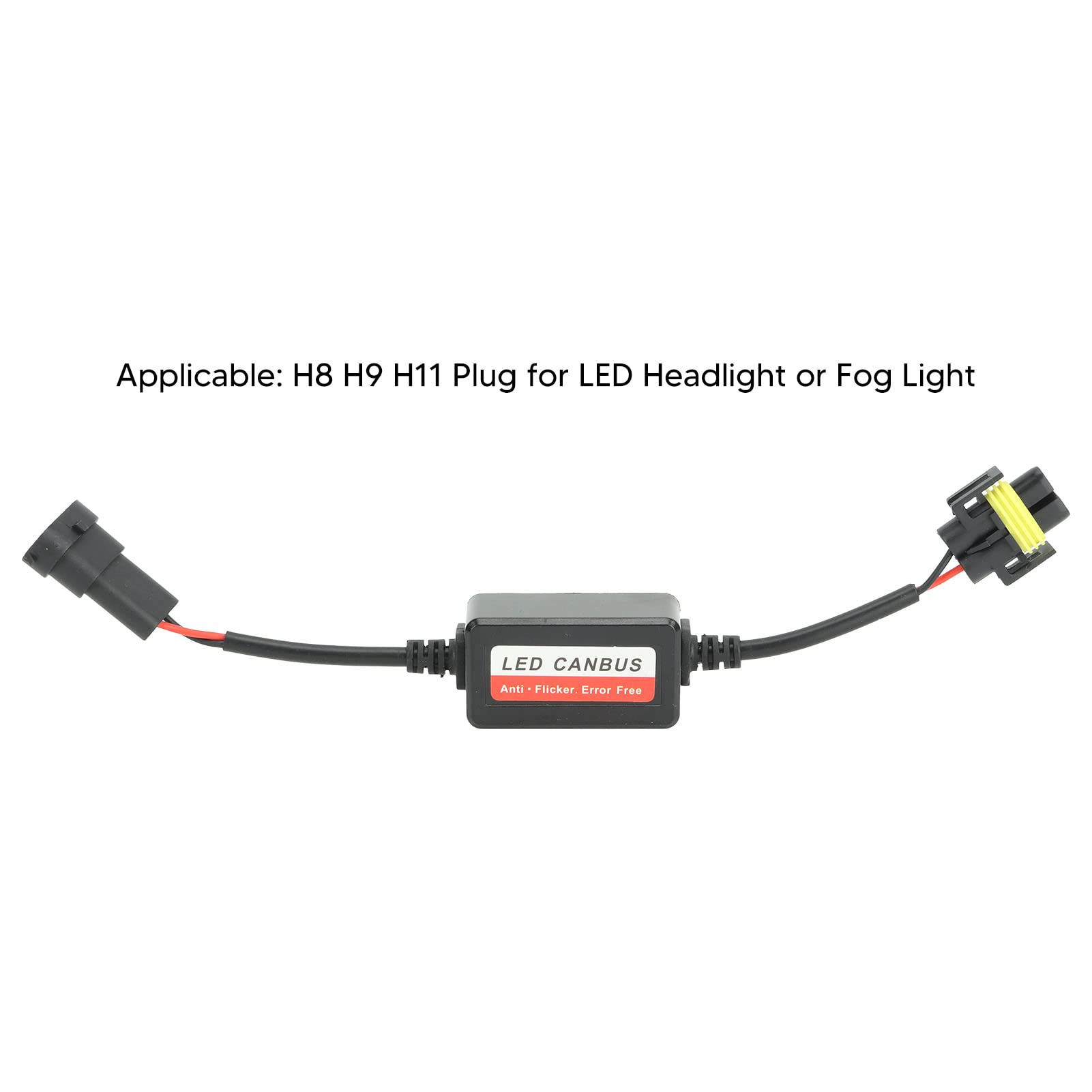 2PCS H8 H9 H11 LED Canbus Decoder, 12V Error Free Anti Flicker Car Led Decoder for Headlight Fog Light - Image 4