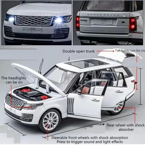 Image of Mashes Mercedes Brabus 700 Benz AMG G63 Model G-Wagon 1:32 Alloy Metal Pull Back Die-cast Car Metal Pullback Toy with Openable Doors & Light Music【Colors as Per Stock】 (Range Rover SUV)