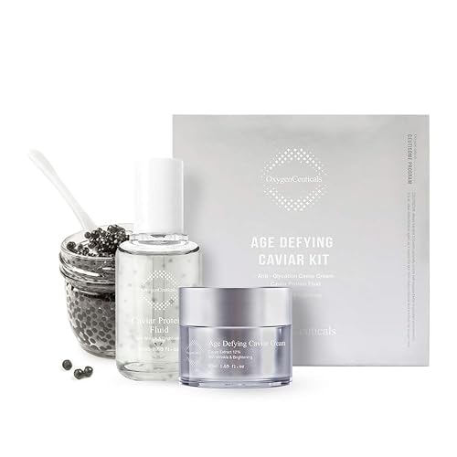 Oxygen Ceuticals - Kit salvavidas antiedad, 2 productos, suero y crema, antienvejecimiento, para cara y cuello.