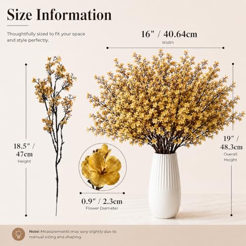 Image of Mandy's 15 Bundles Artificial Gold Baby's Breath Flowers
