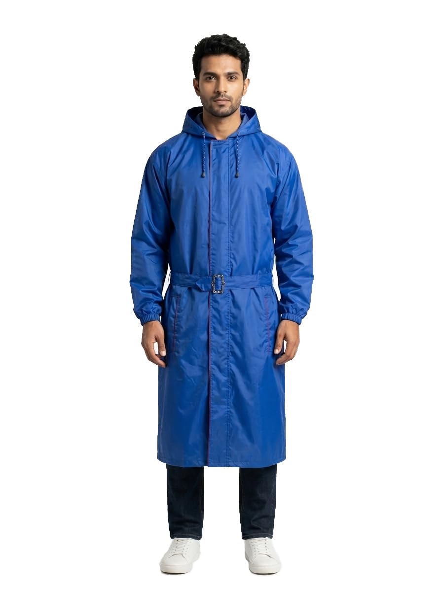 the dry cape ; let it rain V-Coat Men's Raincoat | Reversible Waterproof Full-Length with Adjustable Hood | Packable & Reflective-picture-31