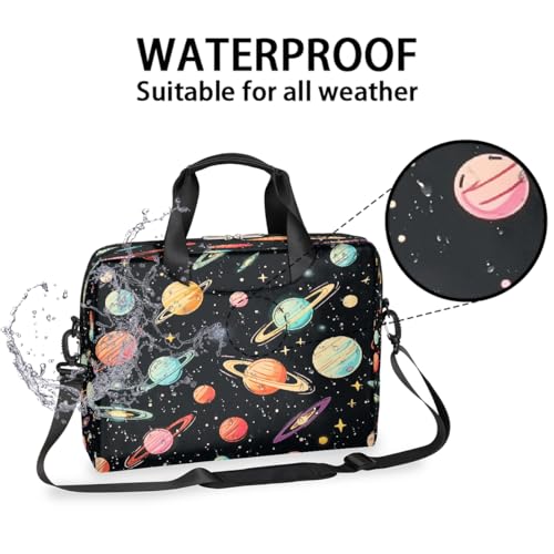 Maletín para portátil de 15.6 pulgadas con diseño planetas miniatura 3