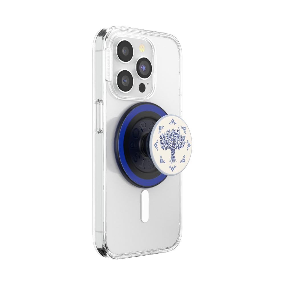 PopSockets Phone Grip for MagSafe, Magnetic Holder- Olive Tree Tile