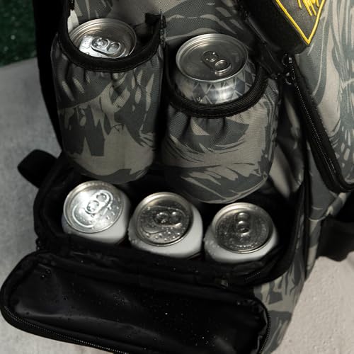 Image of STAR FRAME Beast Disc Golf Bag With Cooler | 25+ Disc Frisbee Golf Backpack | 3-Can Insulated Cooler | Light Durable Gray Men Women Disc Golf Bag | Huge Storage & 12oz Can Holders