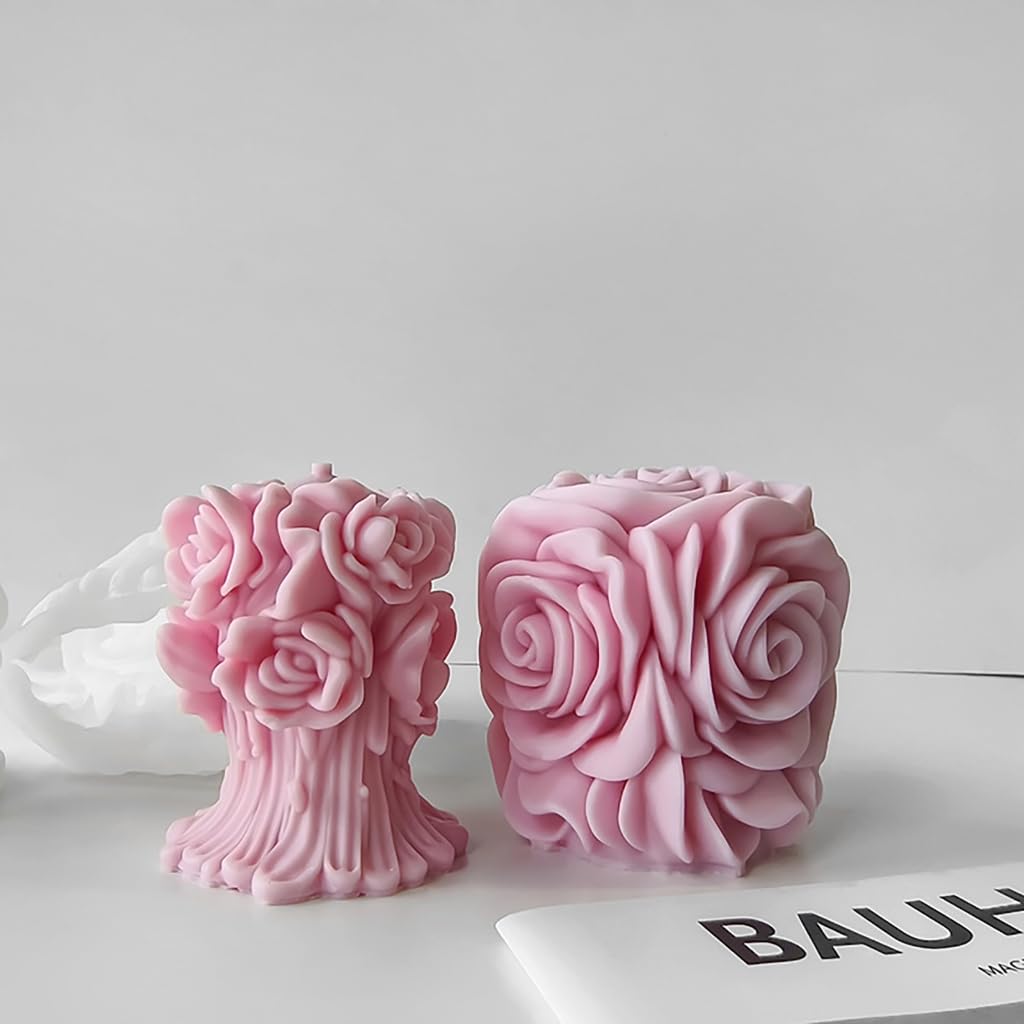 Amazon.co.jp: CAZSTYK シリコンモールド ローズフラワーピラー