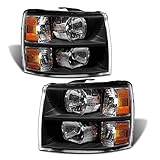 ADCARLIGHTS 2007 2008 2009 2010 2011 2012 2013 2014 Chevy Silverado Headlight Assembly for 07-13 Sil