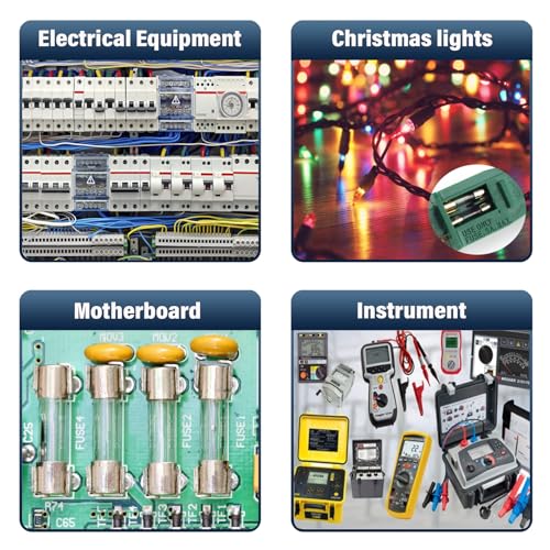 ALLECIN 21 Values Glassicherung Set 250V 5x20MM 6x30MM Sicherung Flink F 1A 2A 5A 10A 15A 20A Feinsicherungen Träge T 1 5 10 15 20 Ampere Feinsicherung Sortiment Glassicherungen Glas Sicherungen Kit