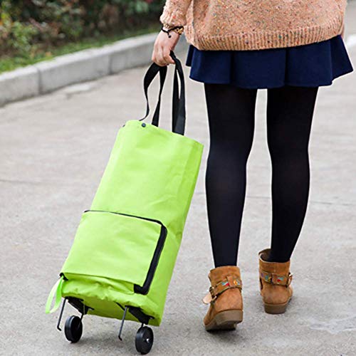 Zusammenklappbar Trolley Beutel Faltbar Einkaufstasche mit Rädern Faltbar Einkaufswagen Wiederverwendbar Einkaufstaschen… – Bild 8