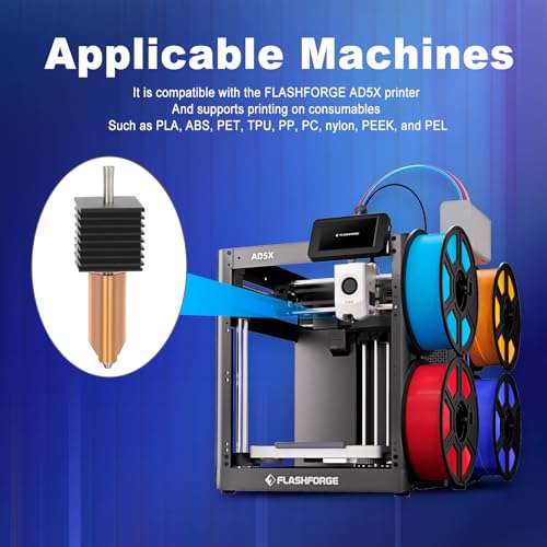 Boquilla de metal dual integrada AD5X para proyectos detallados en 3D 3