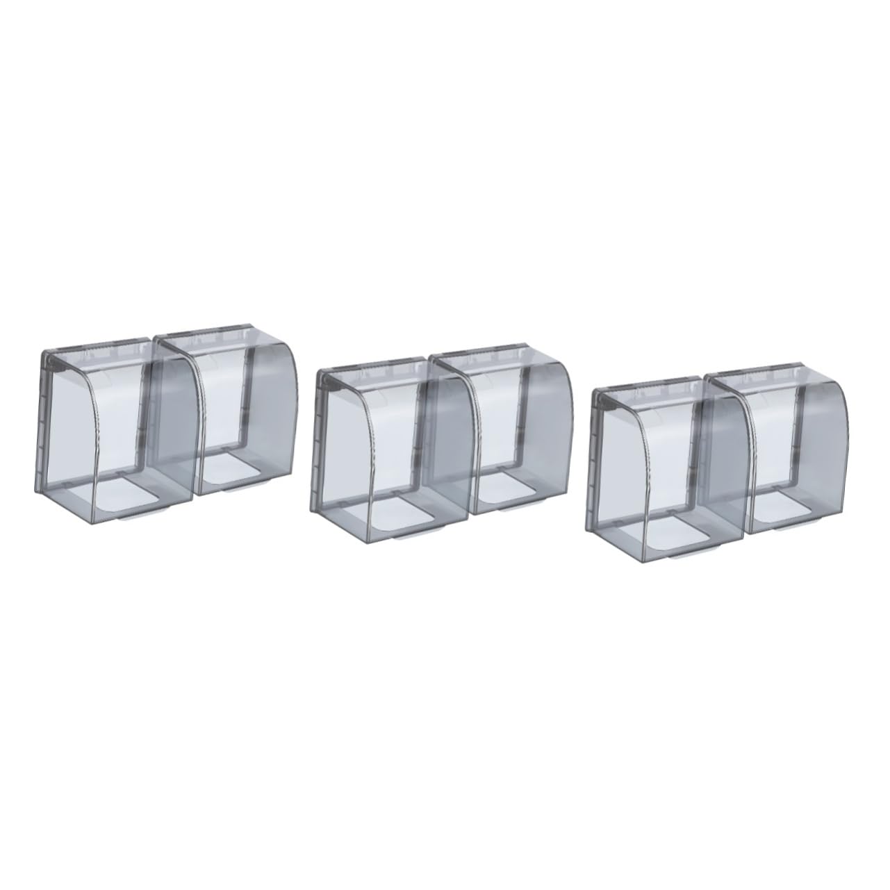 OSALADI 3sets Waterproof Socket Cover Socket Covers Double Corner Protector Door Lock Enclosure Outlets Electrical Outlet Covers Surround Wall Plate Covers Car Multi Flat Sockets 2pcs*3