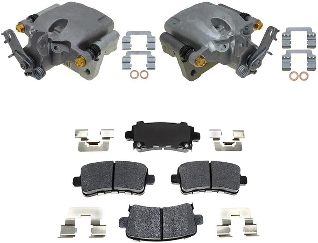 (4Pcs) Rear Automotive Replacement Brake Calipers with Pads for LaCrosse 2012