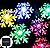 Inngree Solar Christmas Fairy String Lights 20 ft 30 LED 8 Modes Solar Snowflake Outdoor Waterproof Powered String Lights for Garden Patio Yard Home Christmas Tree Parties(Multicolor)