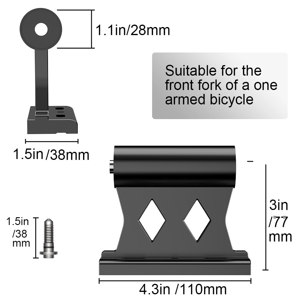Supporto da tetto per bicicletta per serie Cannondale Lefty Fork, la staffa forcella anteriore è appositamente progettata per la serie Cannondale Lefty Fork, compatibile con i modelli 1.0, 2.0, 3.0