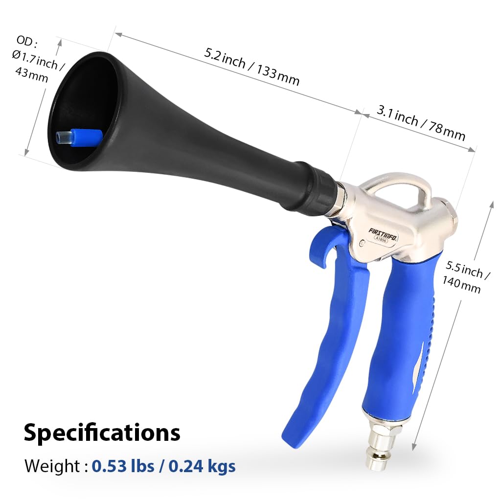 FIRSTINFO A1856EU | Pistola ad aria compressa | con ugello a ciclone
