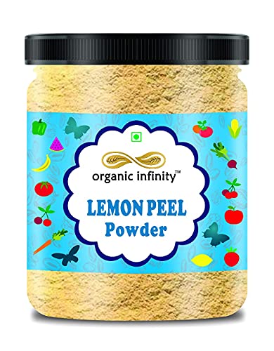 Santi Lemon Peel Powder (Citrus Limonum) | Goodness of Vitamin C | Face Cleanser | Skin Whitening | Face Mask | Skin Care | Hair Pack - 200 GM