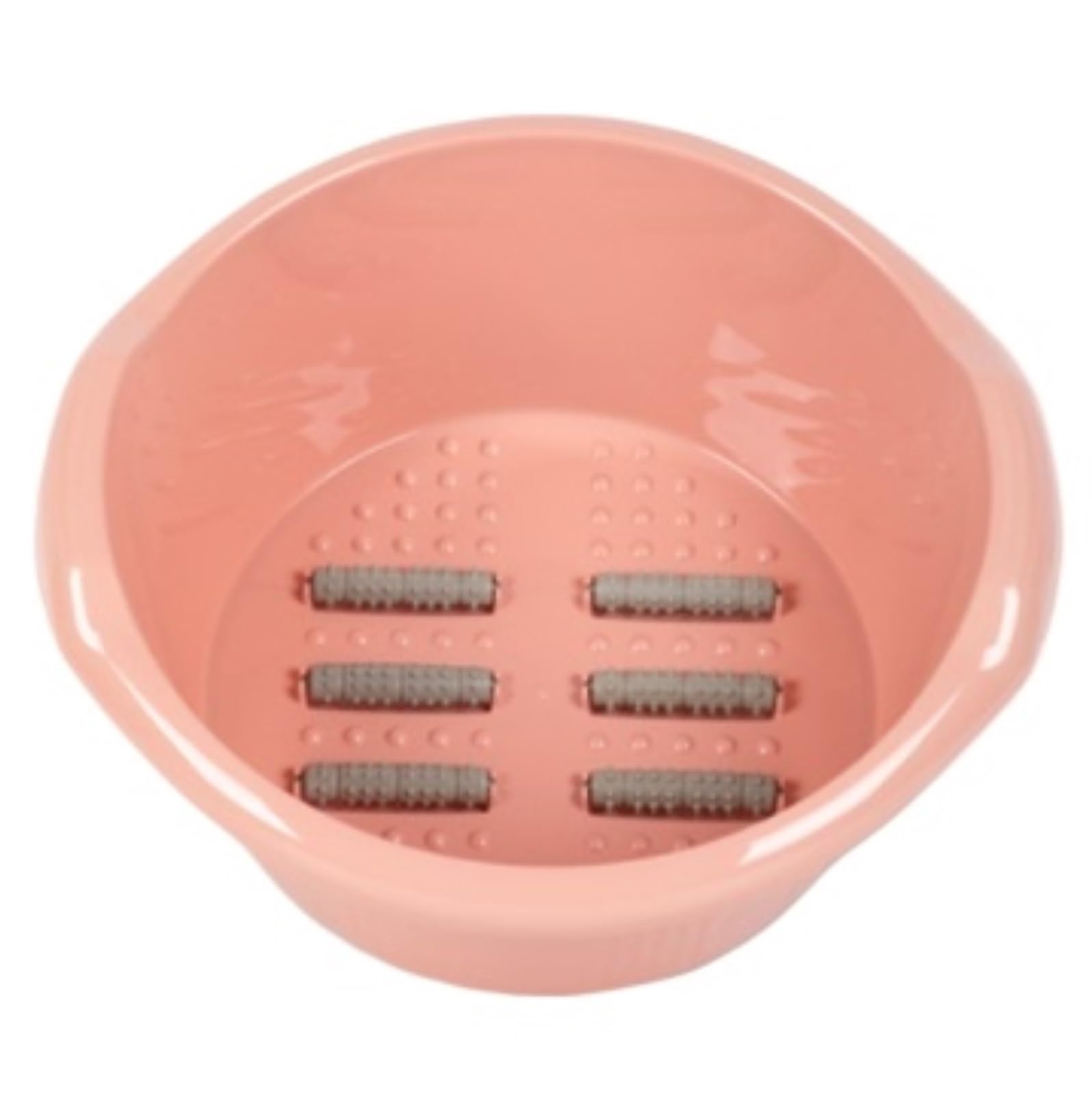 Foot Footbath Bucket Foot Soak Basin With Massage Roller Plastic Bath Tub For Home Spa For Sauna Soaking Feet(Pink)