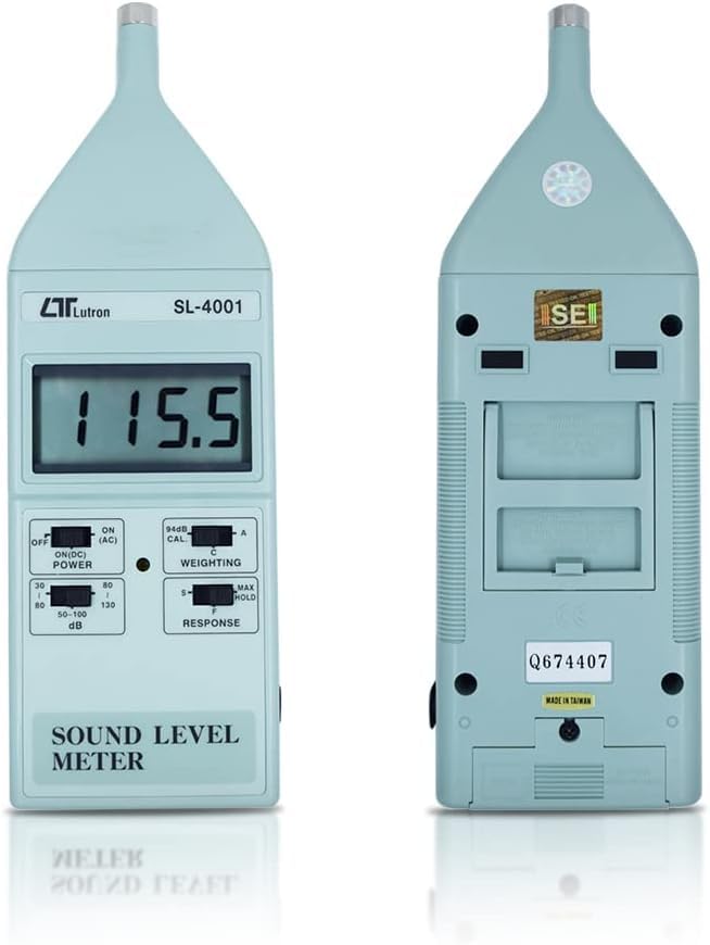 ¡Disponible ahora! ¡Cómpralo ya! Sonómetro digital Lutron SL-4001, mide niveles de ruido de 35 a 130 dB. Ideal para control de ruido laboral y ambiental