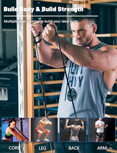 Image of Resistance Bands, Pull Up Assist Bands - Workout Bands, Eexercise Bands, Long Resistance Bands Set for Working Out, Fitness, Training, Physical Therapy for Men Women