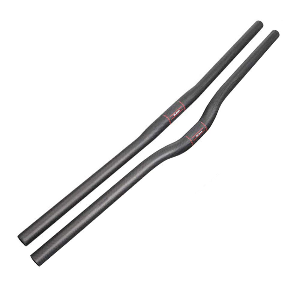 Guidon de VTT Alfa Pasca en fibre de carbone pour VTT 25,4 mm Hauteur Aero Guidon de vélo Accessoires 3K Mat 700 m