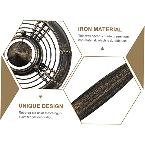 Hélice d'avion métal décoration murale industrielle rétro loft