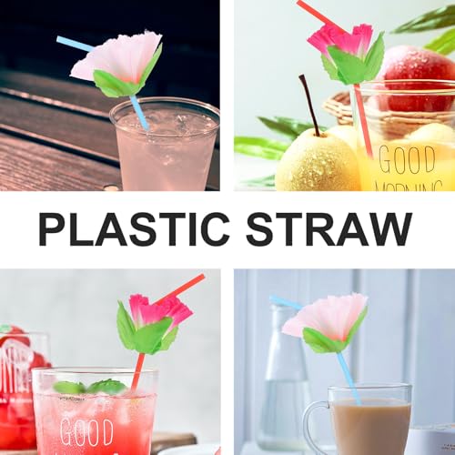 Pitillos decorativos flexibles plásticos 100 pcs miniatura 3