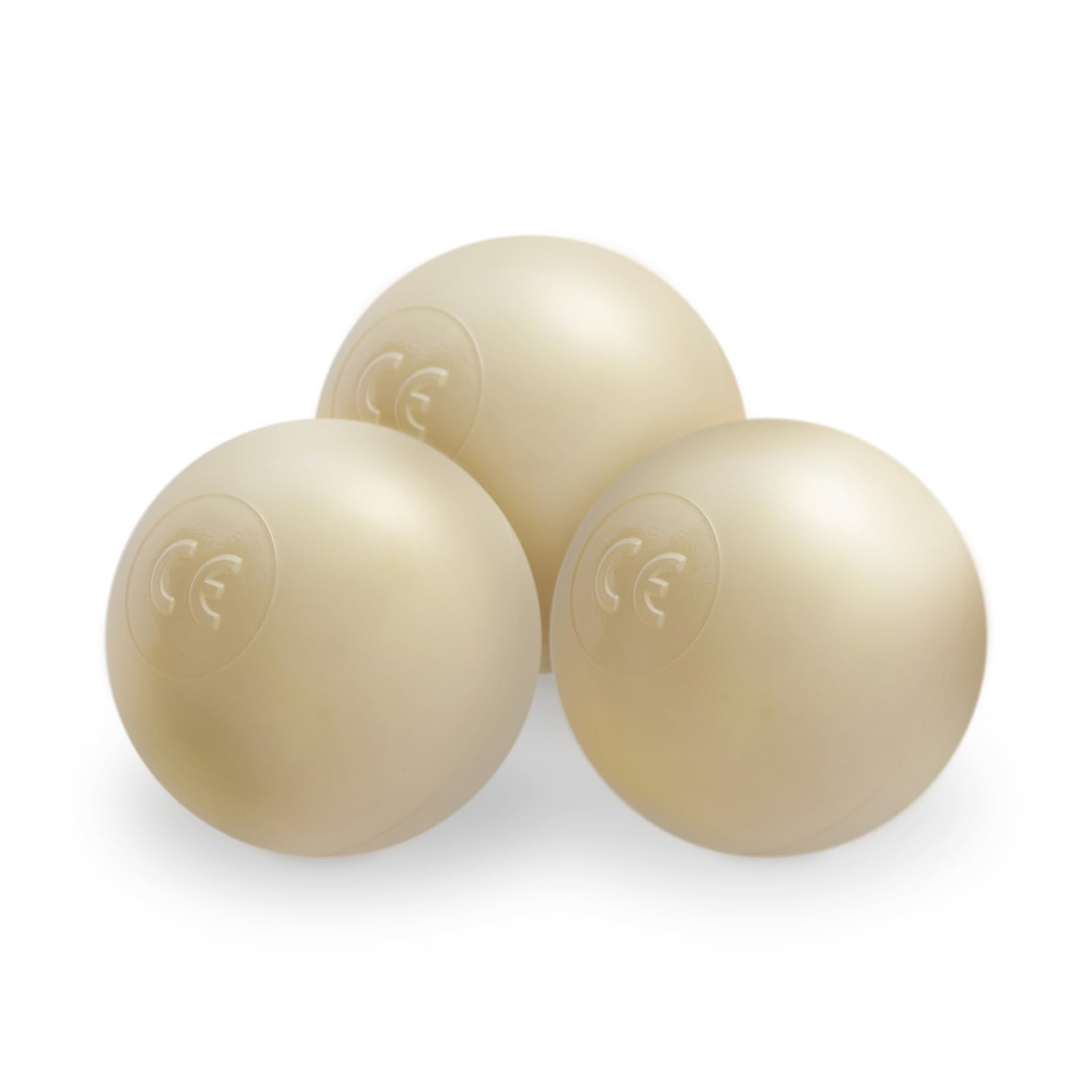 Palline dorate per bagno di palloni – 50 pezzi 6 cm – Plastica sicura non tossica resistente alla spremitura – Giocattoli per bambini a partire da 1 anno – Perfetto per divertimento brillante
