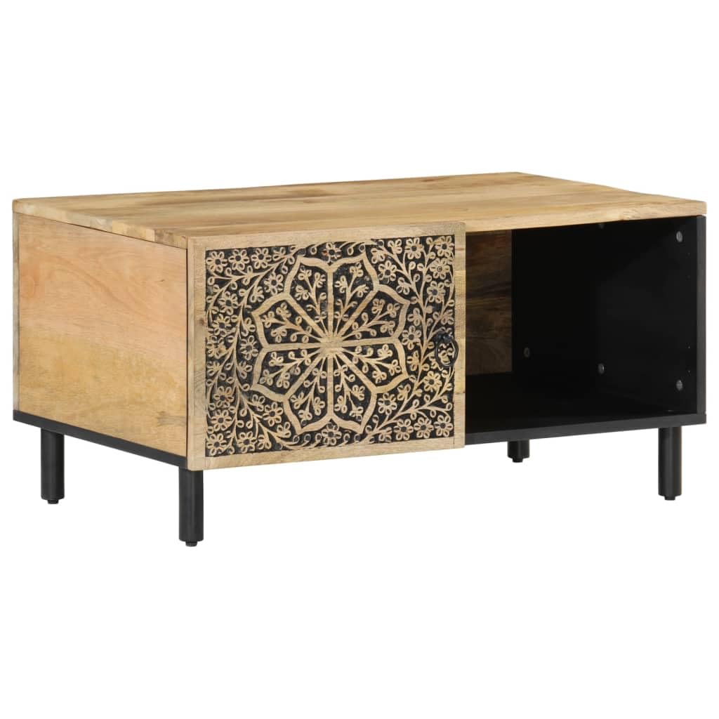 Stolik kawowy 80 x 50 x 40 cm lite drewno mango