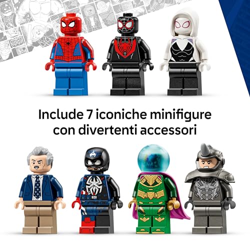 | Marvel Spider-Man vs. Mysterio: il Daily Bugle - Giocattolo dei Supereroi con Action Figure Mech e 7 Minifigure - Regalo di Compleanno per Bambini da 10 Anni in Su e Fan dei Film - 76342 - Lego - Immagine 4