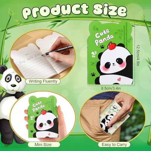 Cuadernos pequeños de panda a granel pack de 36 libretas mini 2