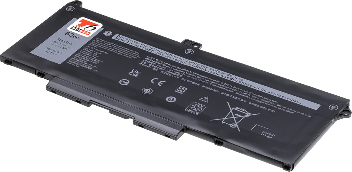 Batterie T6 Power pour Dell Latitude et Precision - 4100mAh, 63Wh, Li-Pol
