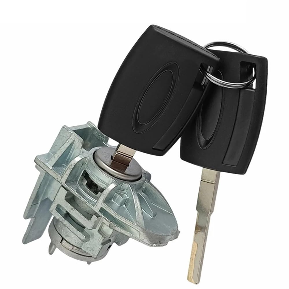 Hzsmyxgs One Color Car Door Lock Compatible With Fiesta 2008-2013 Car Left Door Lock Cylinder Barrel With 2Pcs Key