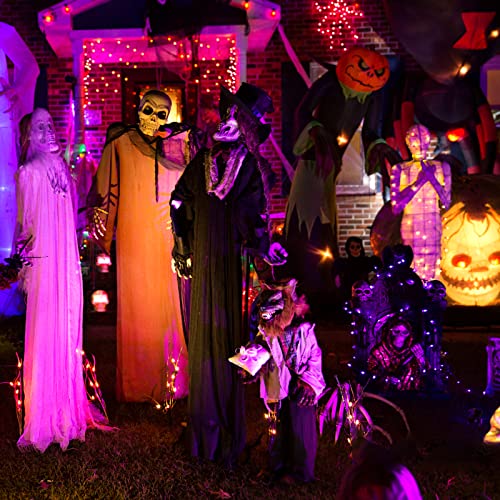 105FT Orange & Purple Halloween LED String Lights (300-Count, 8 Modes) - image 2