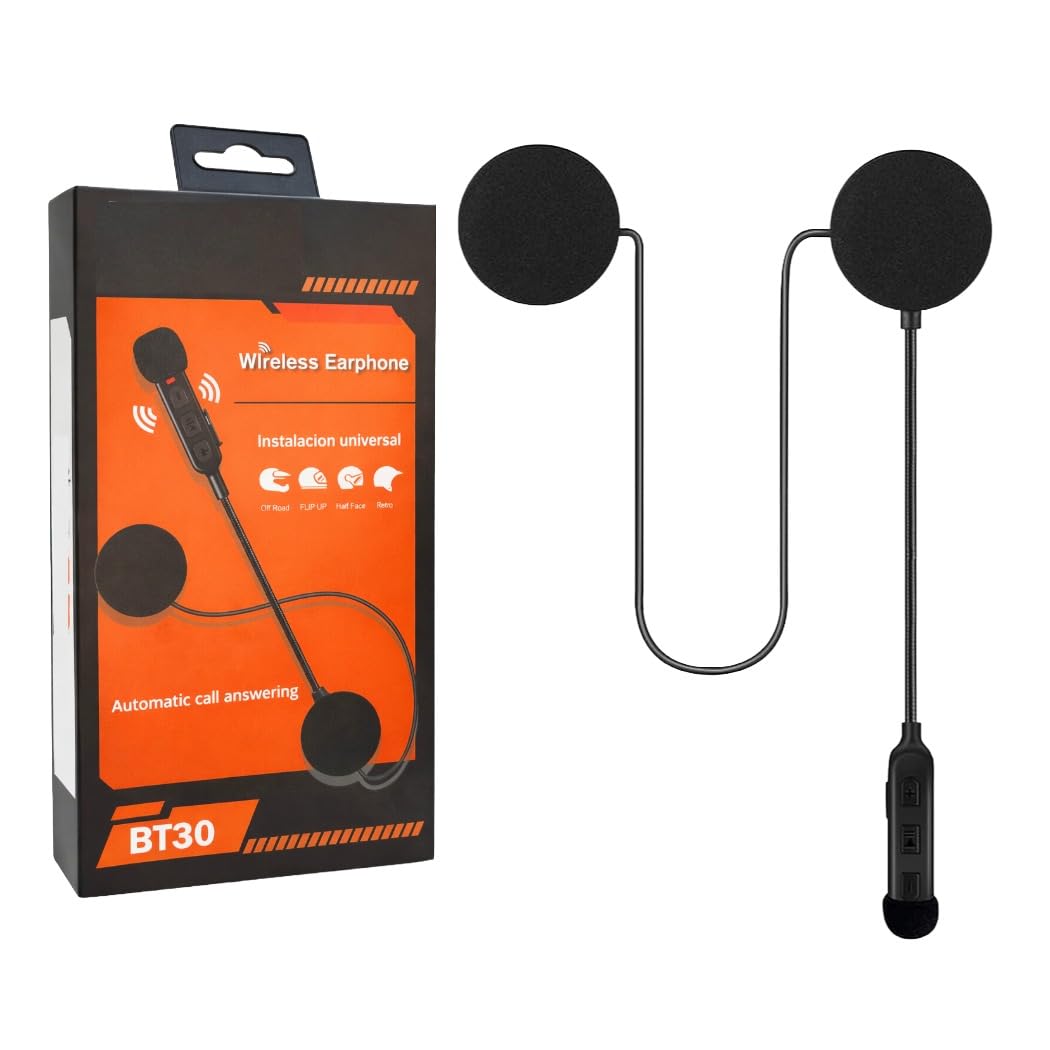 0TO6 Universal Wireless Motorcycle Helmet Bluetooth On Ear Headset,Hands-Free,Music Call Control,Automatic Call Answering,Waterproof Bluetooth 5.0 System with 50hrs Playing Time, C-Type Charging-image-37