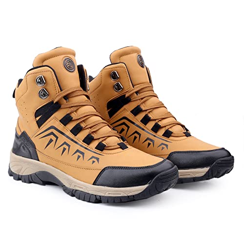 Image of Bacca Bucci Deodar 6 inches Riding Boots for Mountaineering Backpacking Hiking and Trekking