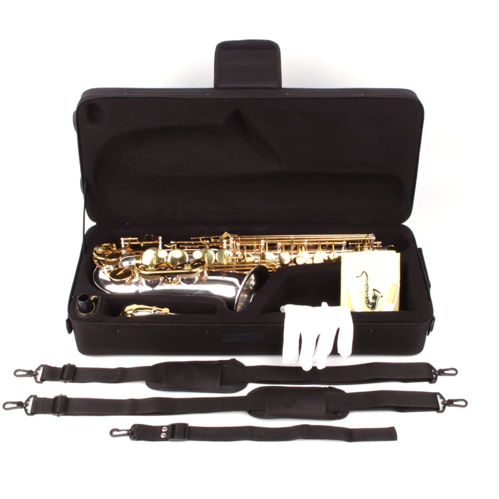 Saxophone Alto, argent/or, avec étui