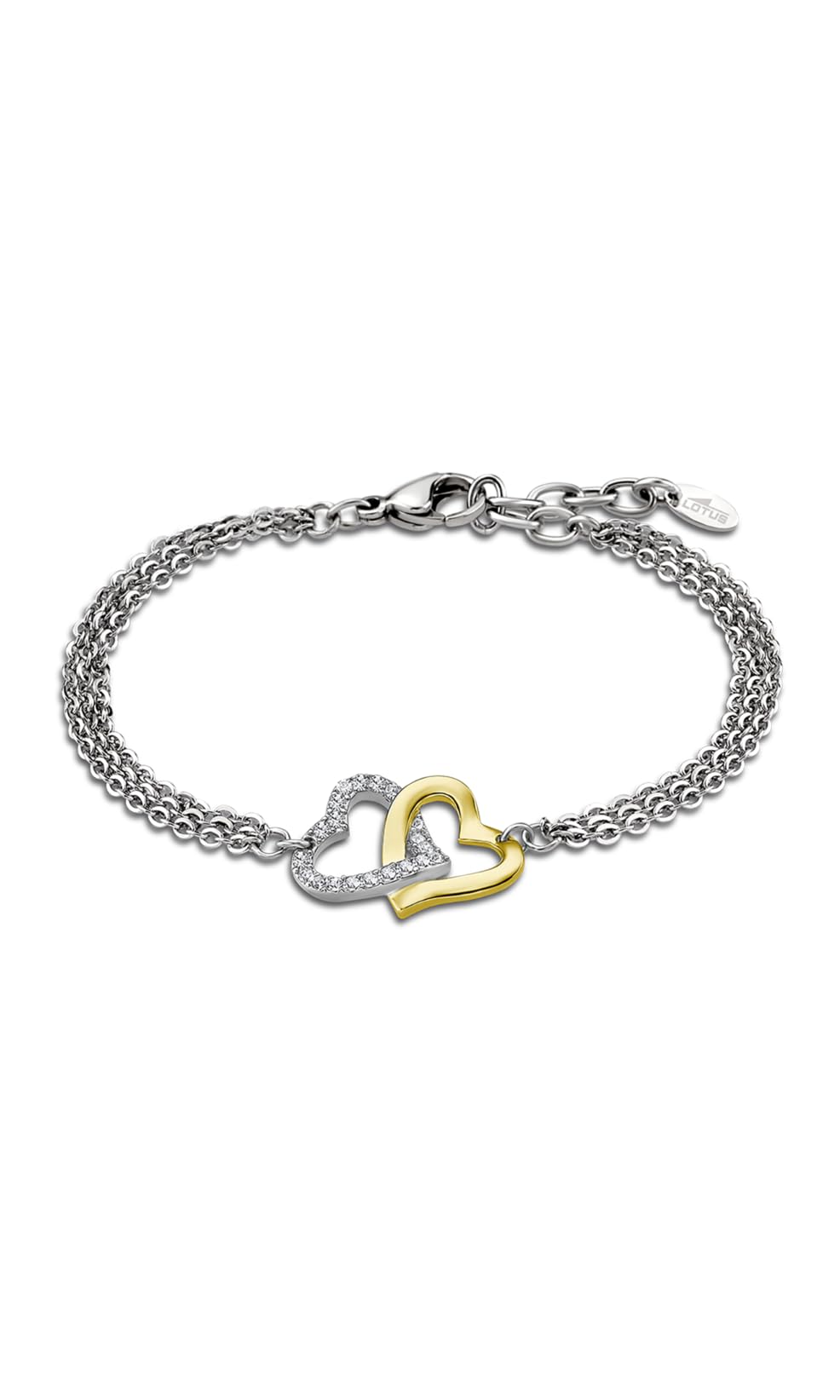 Lotus Style Bracciale Donna In Acciaio Collezione Cuore - Modello LS2117-2/1, Elegante E Resistente