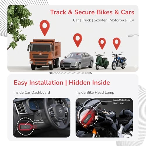 Image of Fleettrack Pro+ 4G Wired GPS Tracker IP67 Rated with 12 Month SIM | Live Location Tracking, Engine Alerts, Anti-Theft Alarm & Geo-Fencing | for Car, Bike, EV & Trucks | 3 Years Warranty